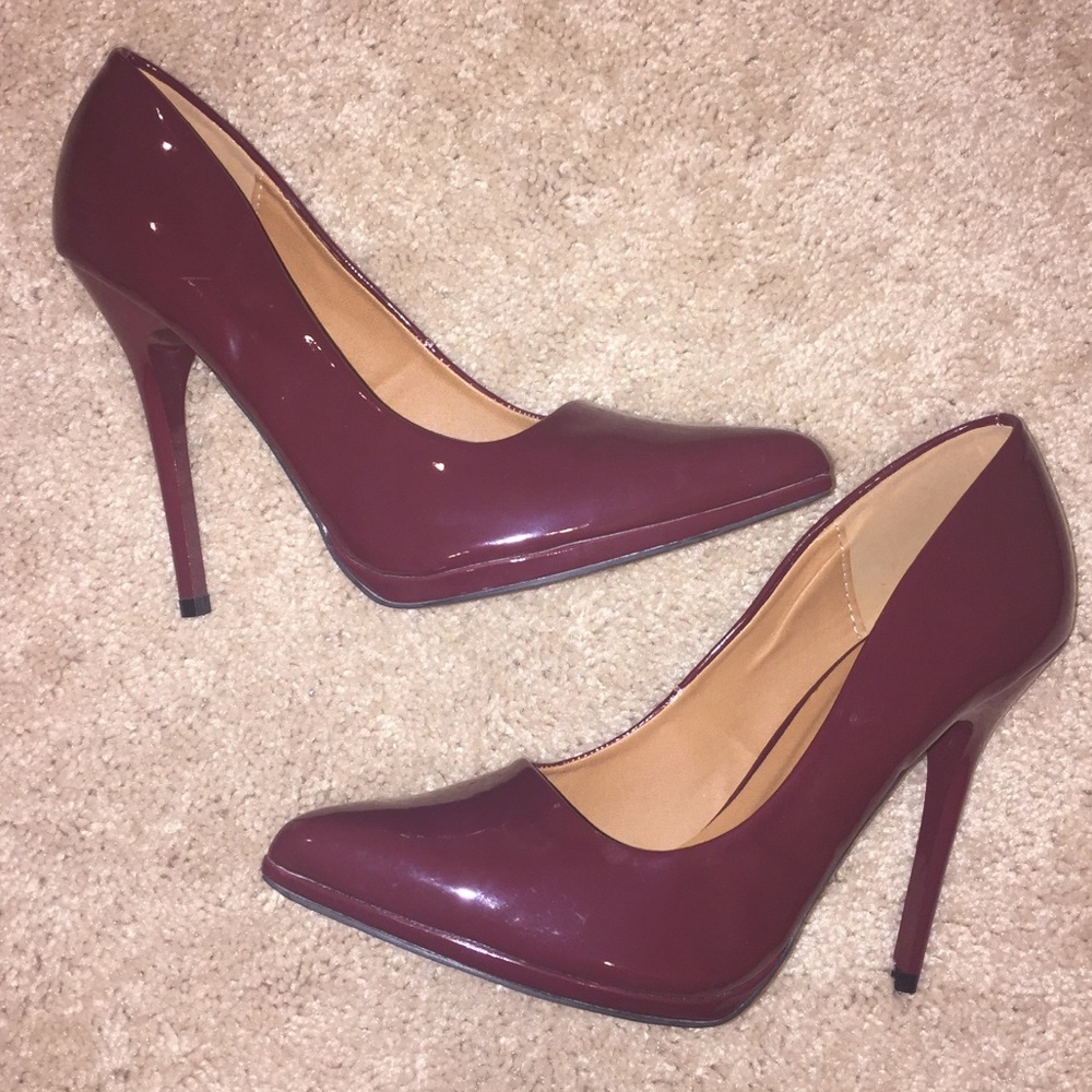 Burgundy Heels