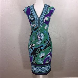 Cache bold print midi dress Cache bold print midi dress