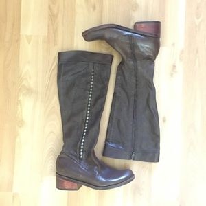 Beautiful brown leather boots