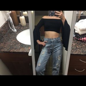 LF LONG SLEEVE CROP TOP