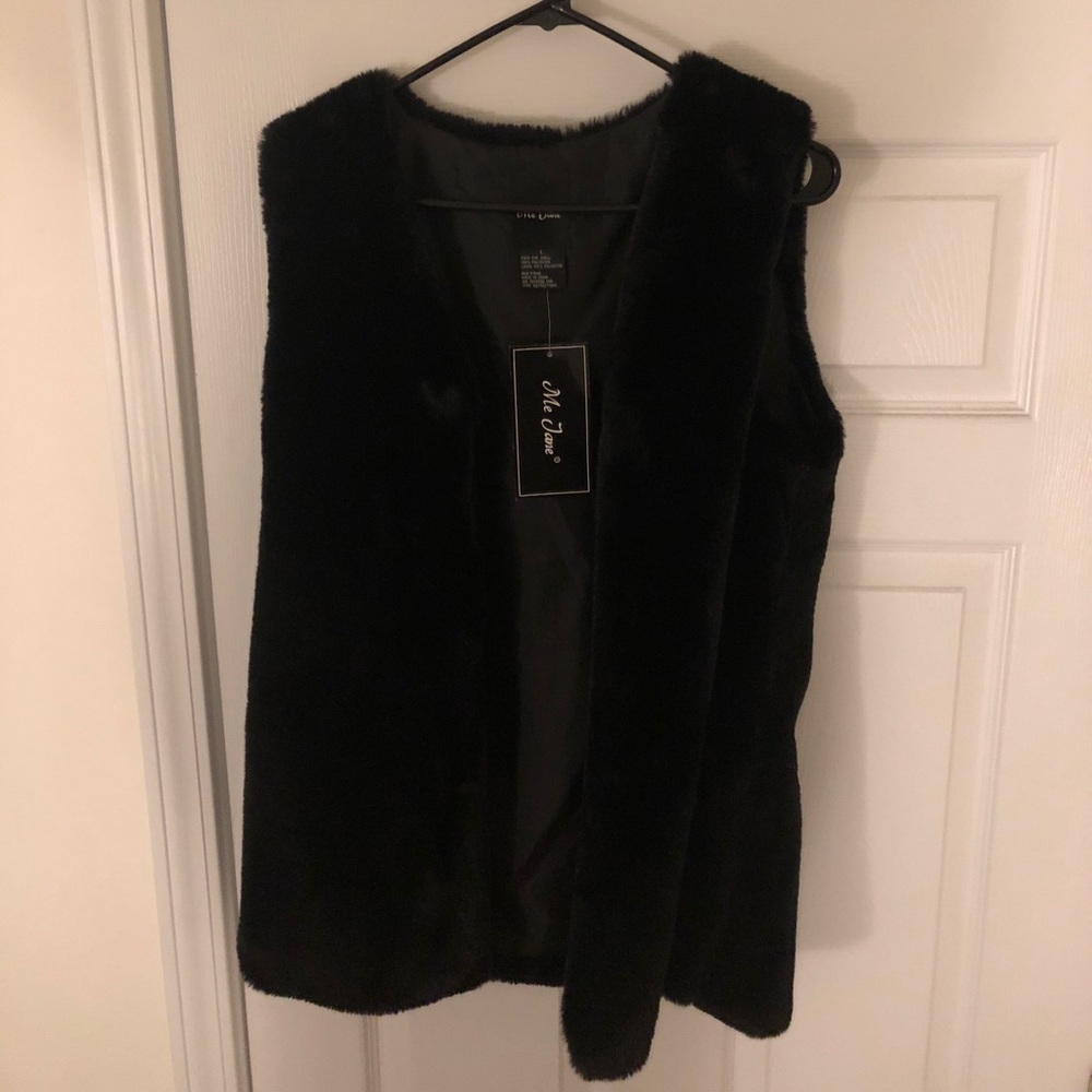 Faux fur vest