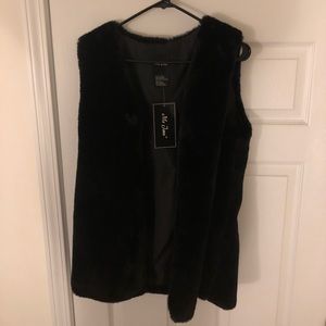 Faux fur vest