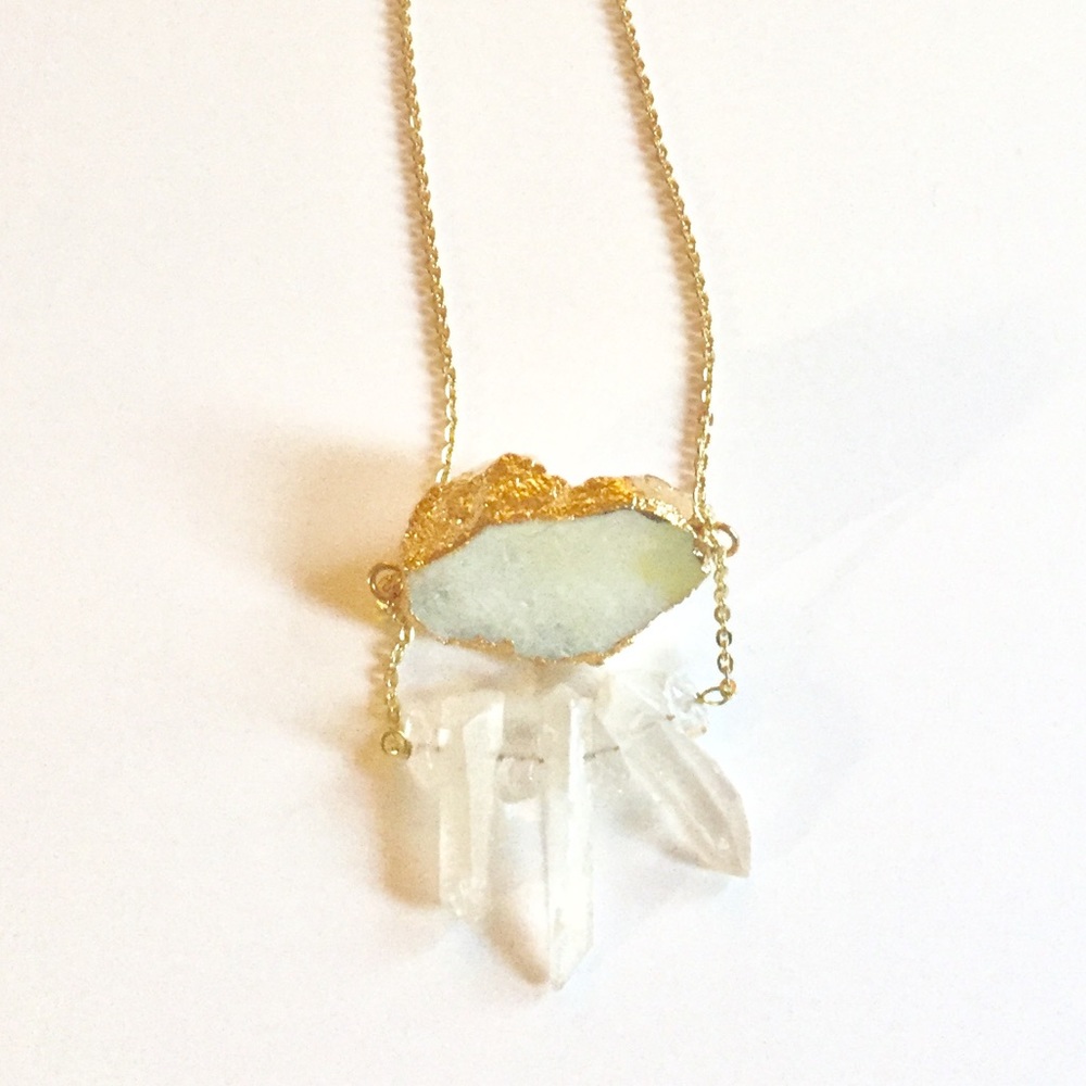 Raw Stone, Crystal Necklace