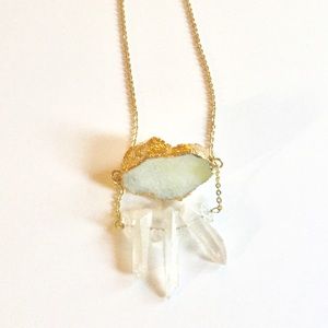 Raw Stone, Crystal Necklace