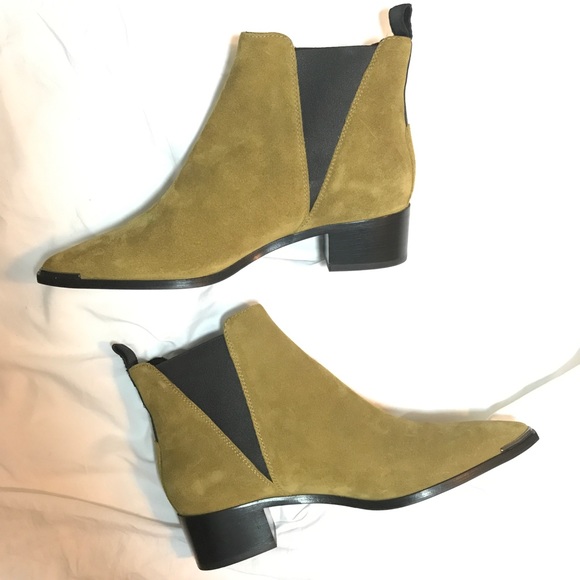 NWOB Acne Studios Camel Suede Jensen Boots Size 7 - Picture 2 of 6