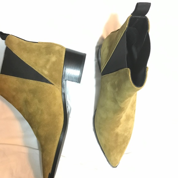 NWOB Acne Studios Camel Suede Jensen Boots Size 7 - Picture 3 of 6