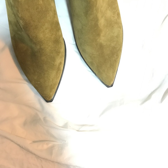 NWOB Acne Studios Camel Suede Jensen Boots Size 7 - Picture 6 of 6