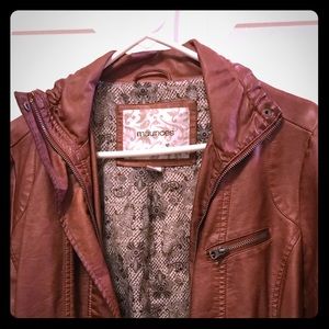 Faux leather jacket