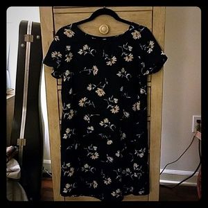 Navy floral dress