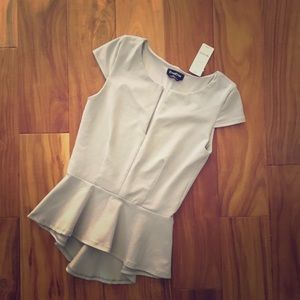 Bebe Peplum top