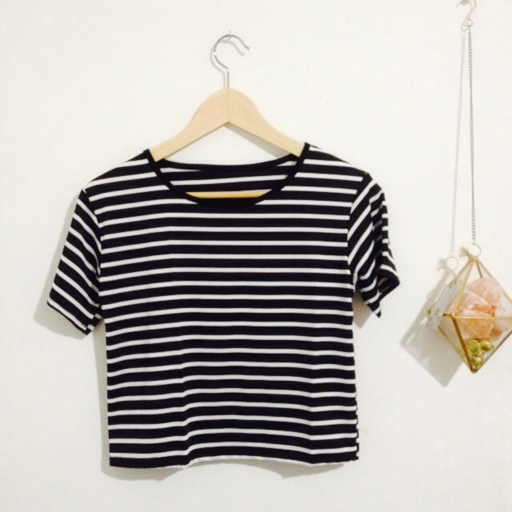 Striped crop top