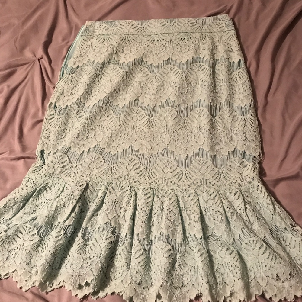Dainty jewels lace skirt