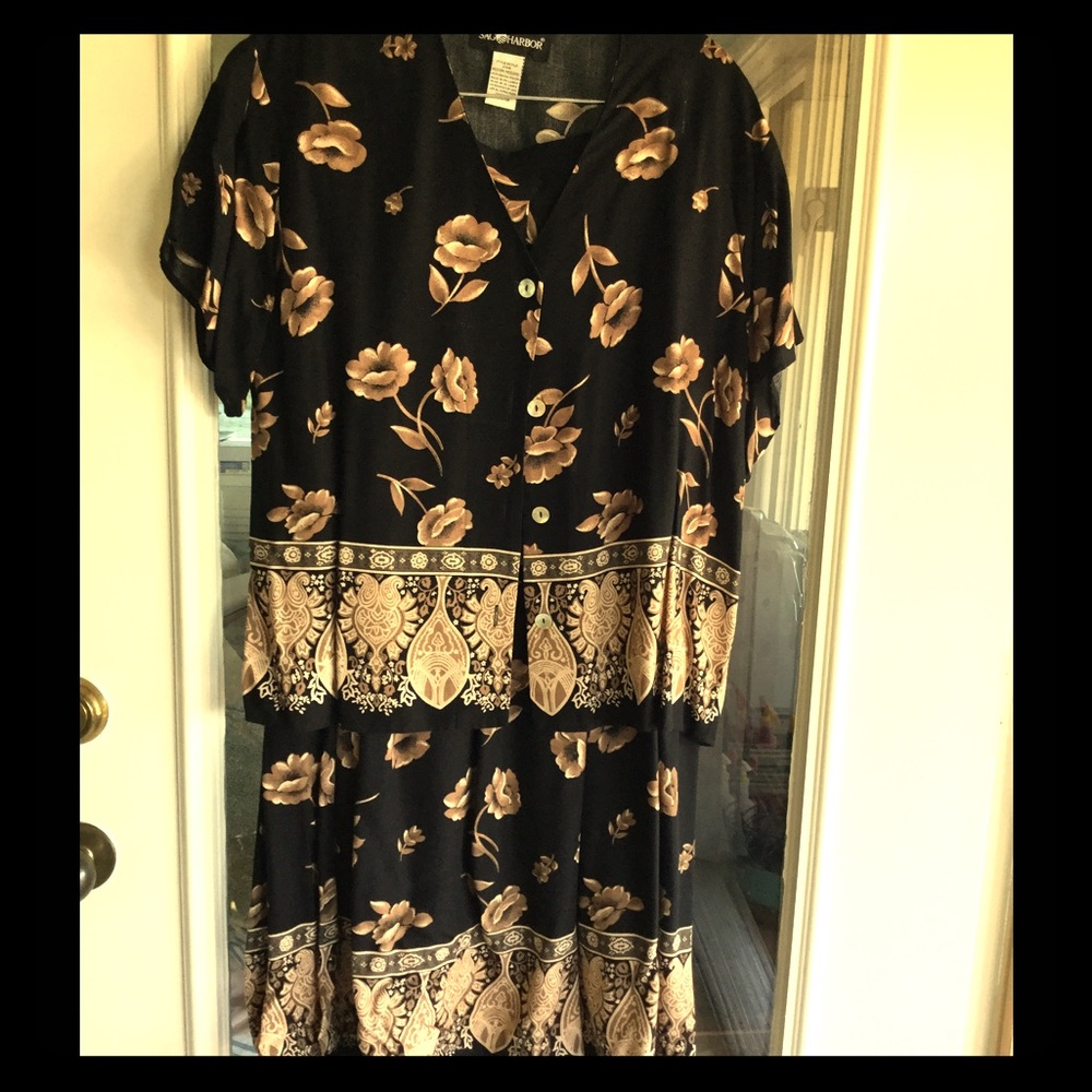 Vintage skirt and blouse, 2-piece outfit