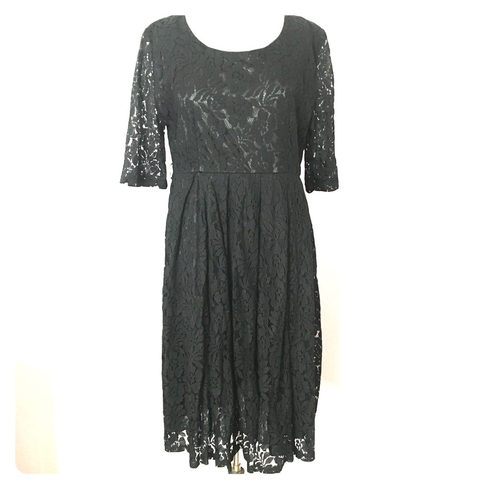 NWT Vintage Style Black Lace Dress
