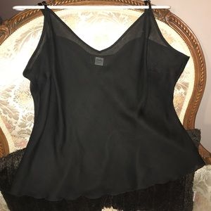 Studio 1940 black sheer tank