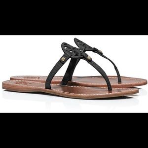 Tory burch black mini miller flats