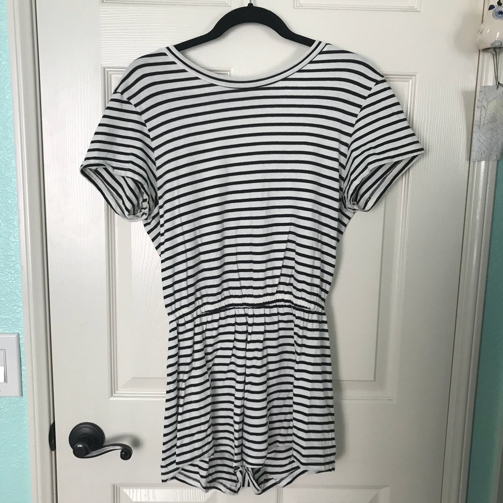 aa striped romper