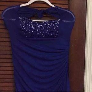 Blue prom dress