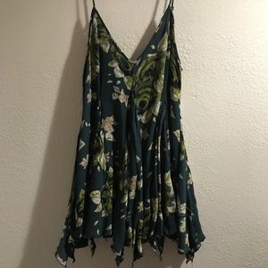 Free People Green Floral Dress