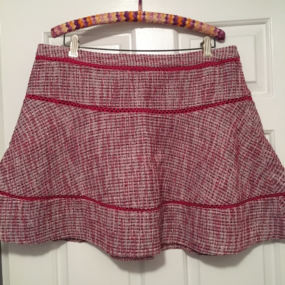 Banana Republic Red Twill Skirt