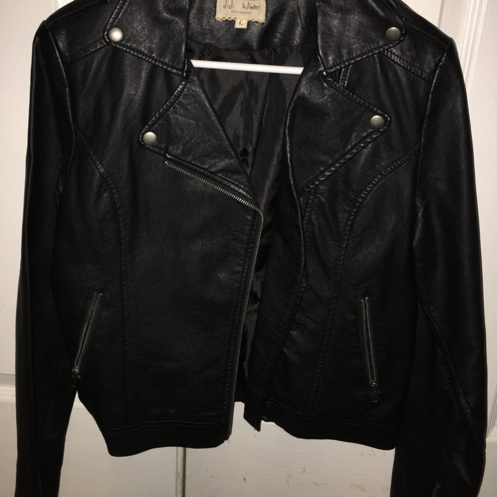 Faux leather jacket