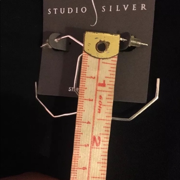 Studio silver earrings new - Picture 3 of 3