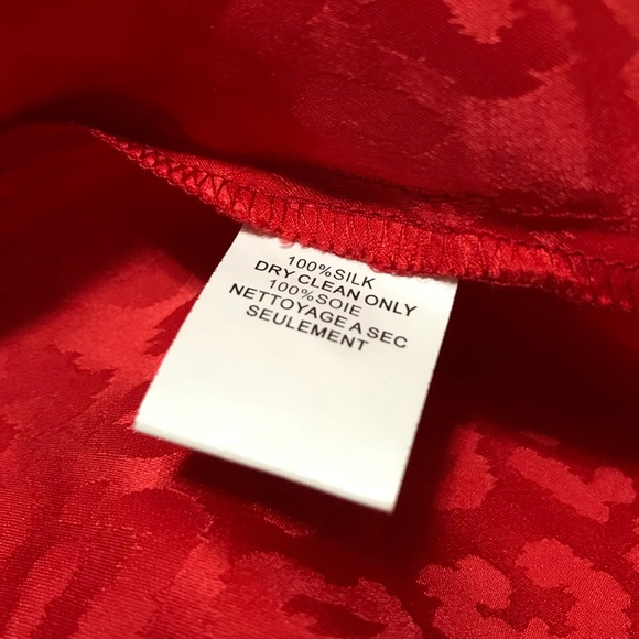 Trina Turk Size 8 Wrap Dress Red Animal Office Sun - Picture 5 of 6