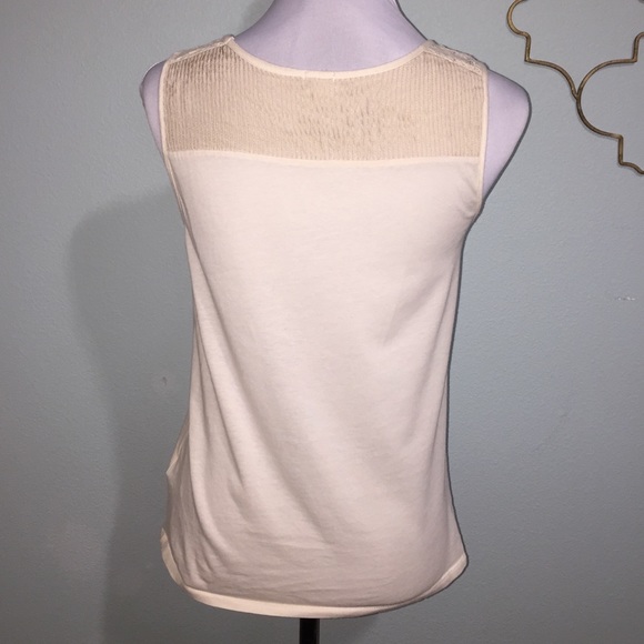 J. Crew cream lace neck tank top - Picture 4 of 7