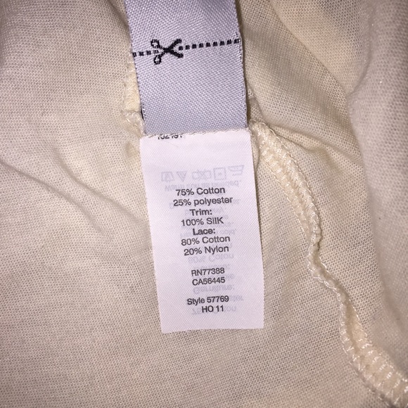 J. Crew cream lace neck tank top - Picture 6 of 7