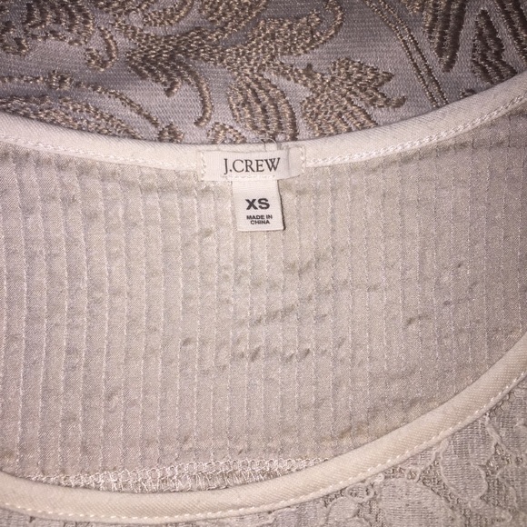 J. Crew cream lace neck tank top - Picture 7 of 7