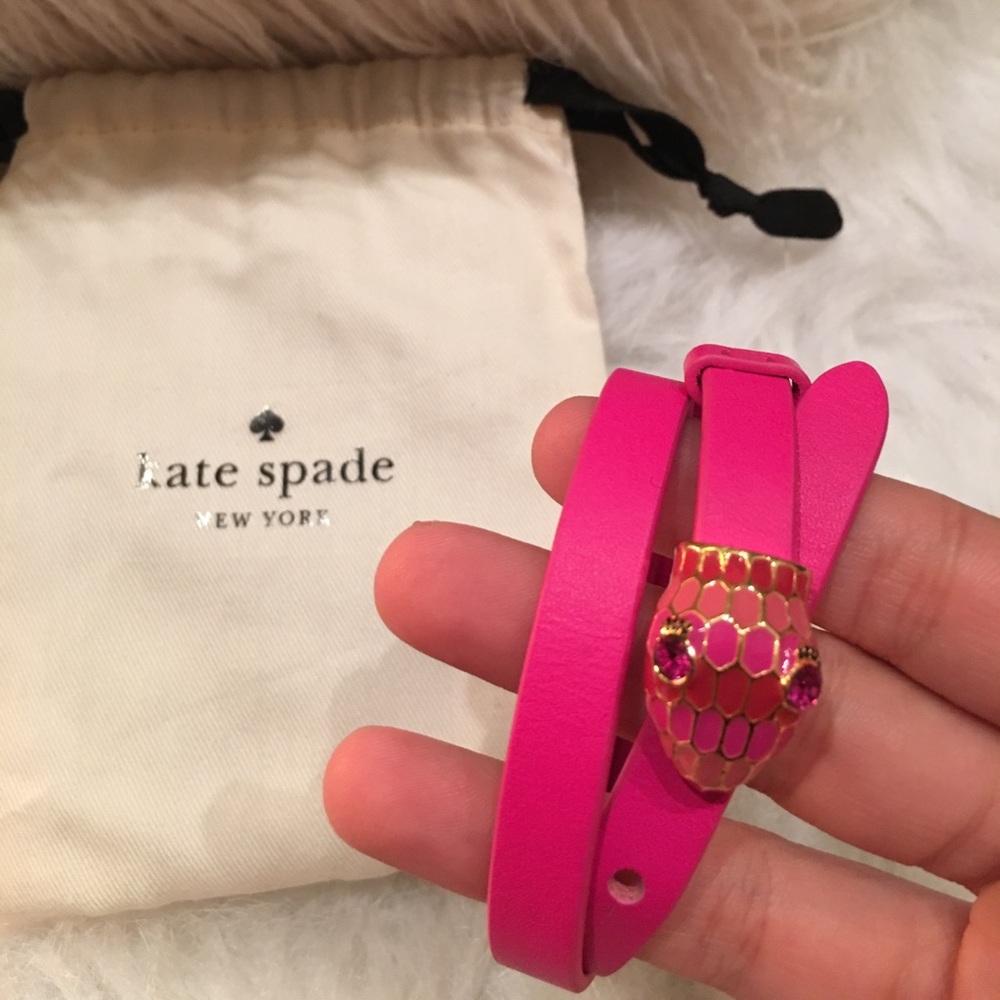 Kate Spade NEW Snake leather bracelet