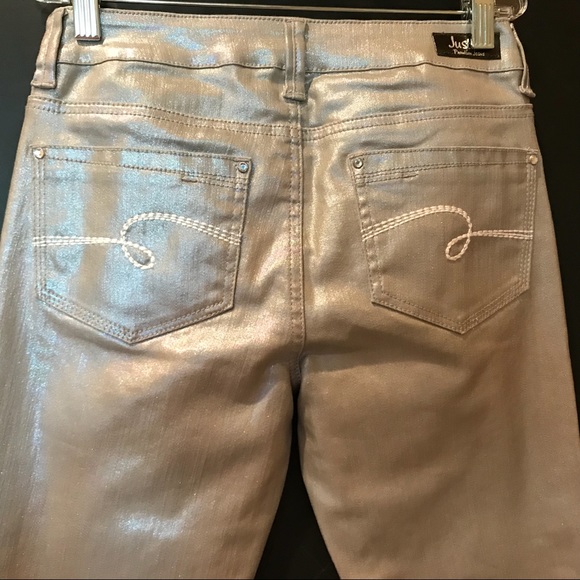 JUSTICE BACK TO SCHOOL PREMIUM JEANS 14R LIKE NEW - Picture 5 of 8