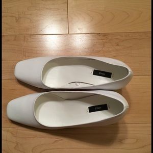 Mango white 100 goatleather heels