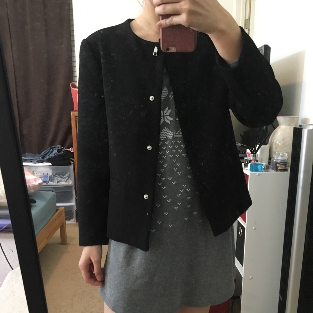 zara short jackey size xs