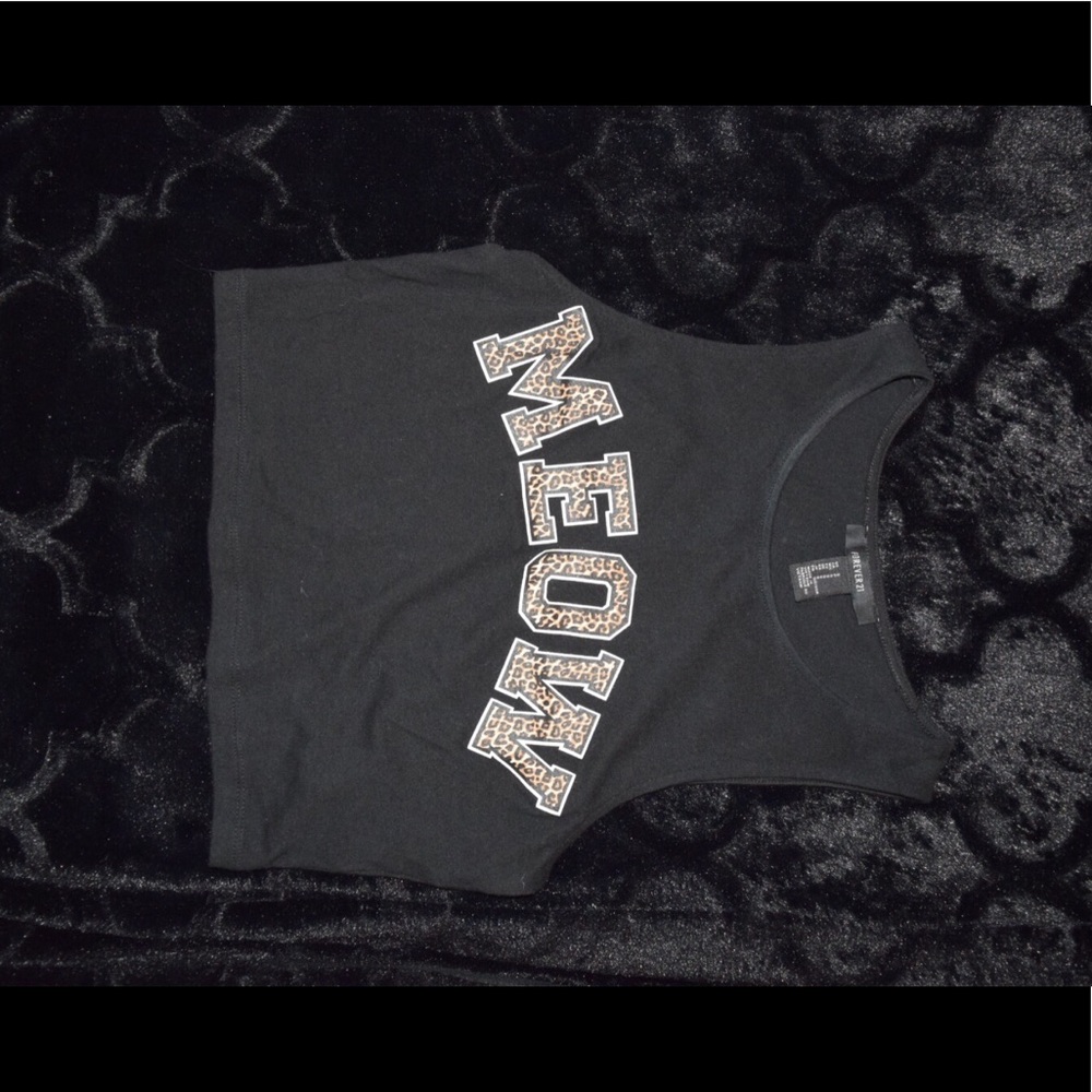 Meow Crop Top