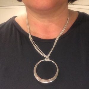 Genuine silver costume necklace