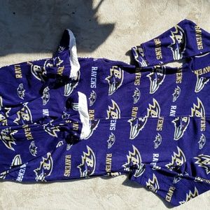 Baltimore ravens footed pajamas