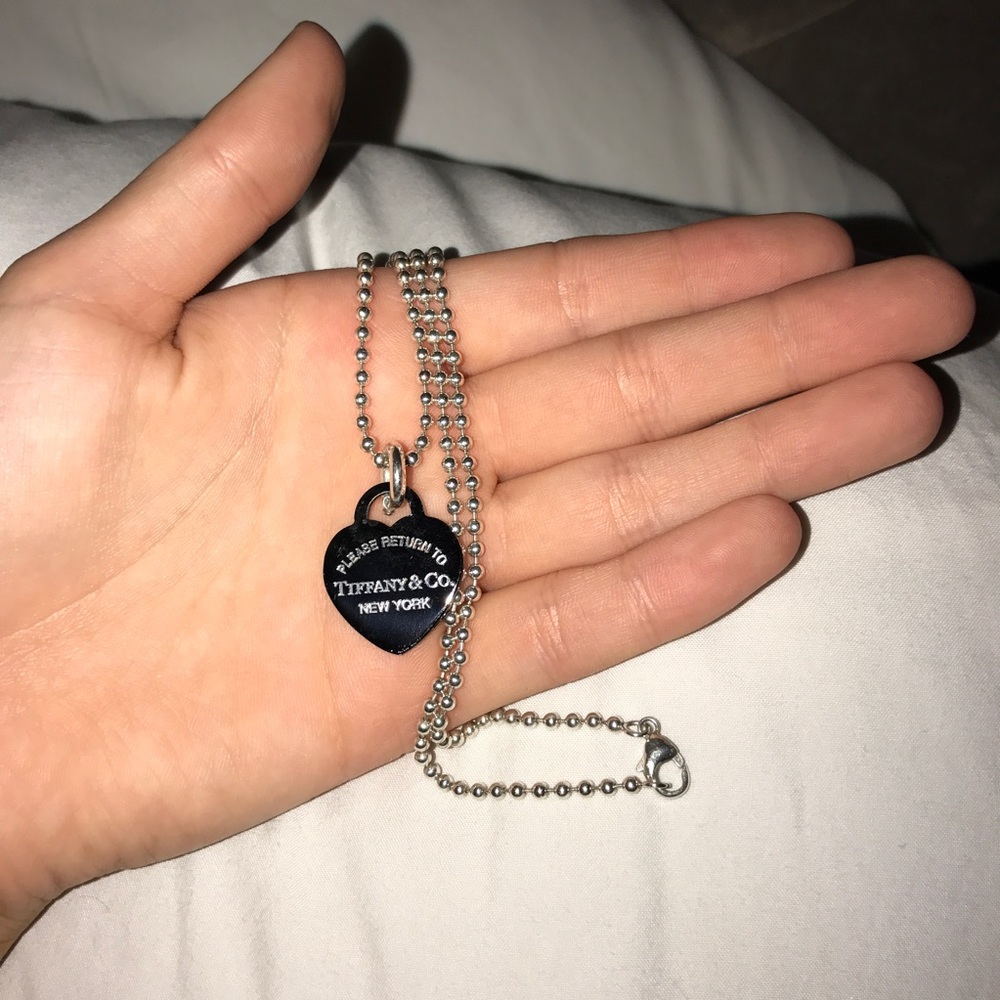 tiffany and co titanium heart necklace