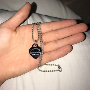 tiffany and co titanium heart necklace