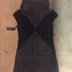 NWT XL Cowl neck/sleeveless. Black Tape_ sweater