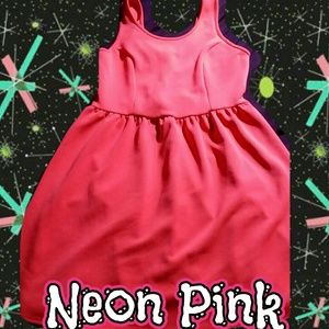Plus Size Neon Pink Dress Plus Size Neon Pink Dress