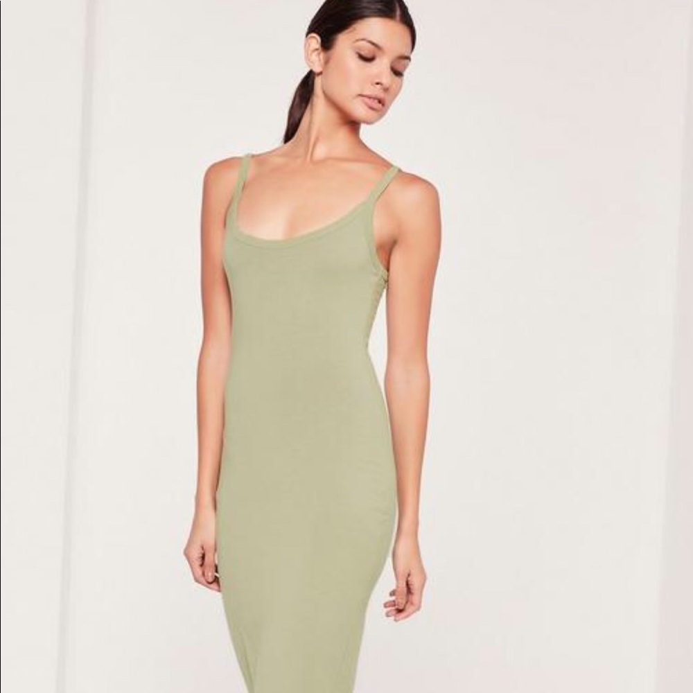 MISSGUIDED Strappy Long Midi Dress