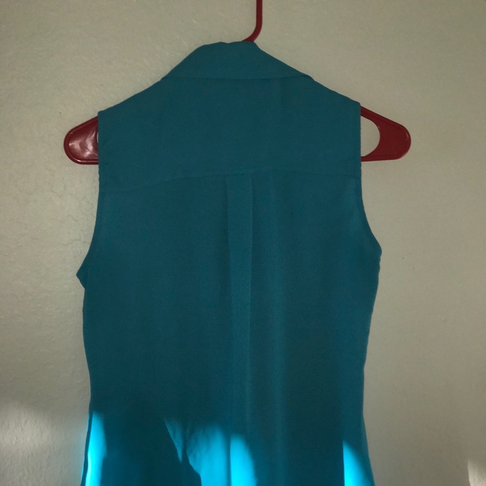 Blue button Up - Picture 3 of 4