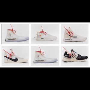 off white shoes with zip tie