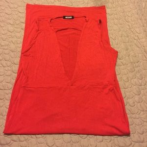 Missguided Jersey Extreme Plunge Midi Dress