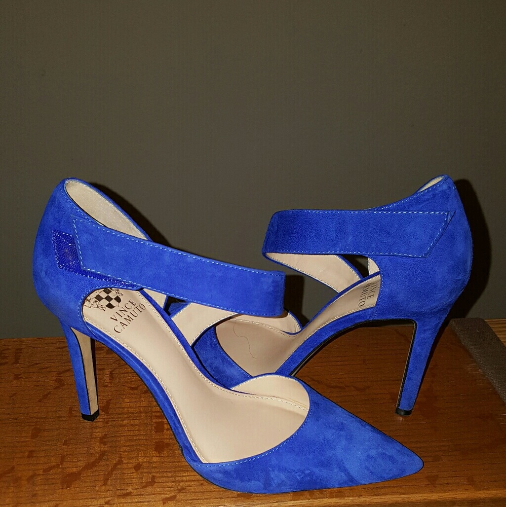 Vince Camuto Blue Suede Shoes