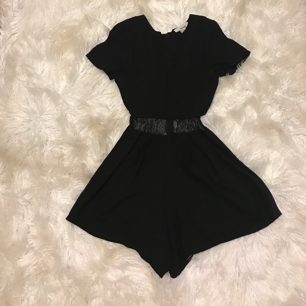 Black Lace Romper
