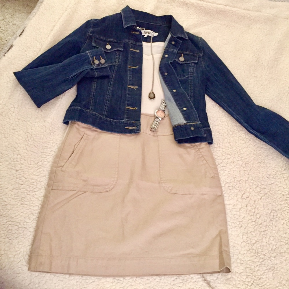 Banana Republic Beige Skirt, Size 0