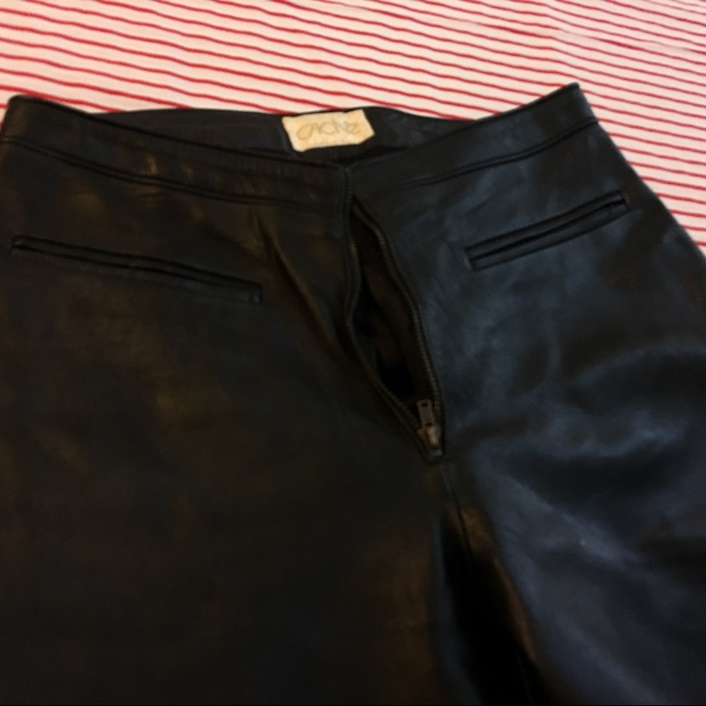 Cache ladies lambskin pants