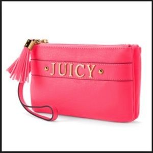 Juicy Couture HOT PINK Wristlet Clutch Bag Juicy Couture HOT PINK Wristlet Clutch Bag